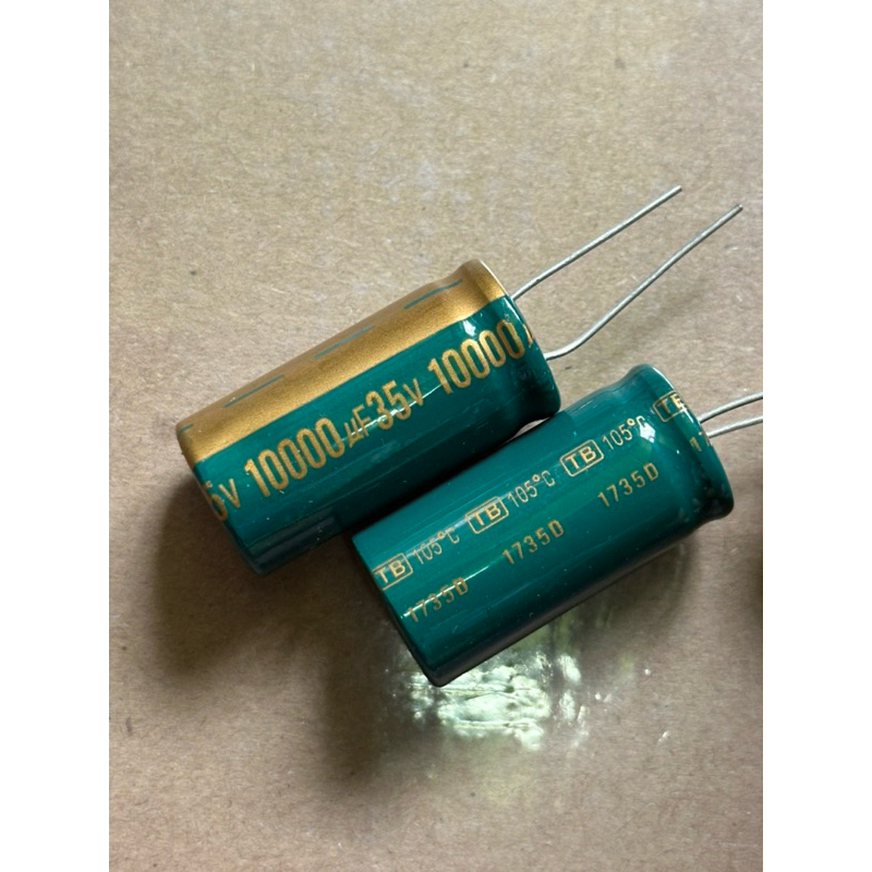 ตัวเก็บประจุ 10000uf 35v capacitor มีขั้ว ของใหม่ เกรดA พร้อมส่ง ราคาต่อตัว