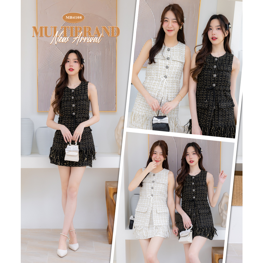 Fairyangelstore - เซ็ทผ้าทวิตเอวรูด (MB4108)
