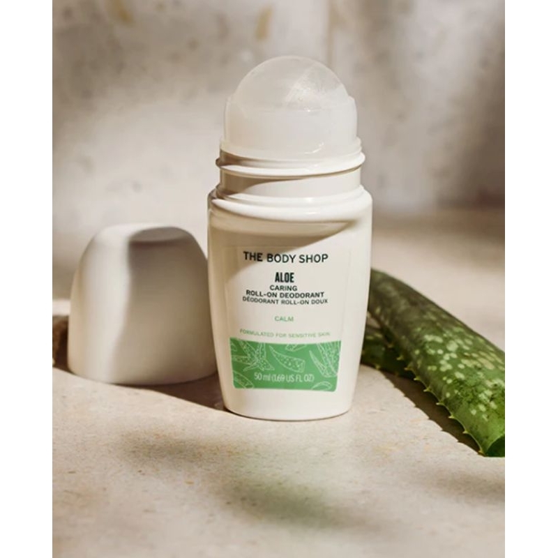 พร้อมส่ง THE BODY SHOP ALOE CARING ROLL-ON DEODORANT 50ML