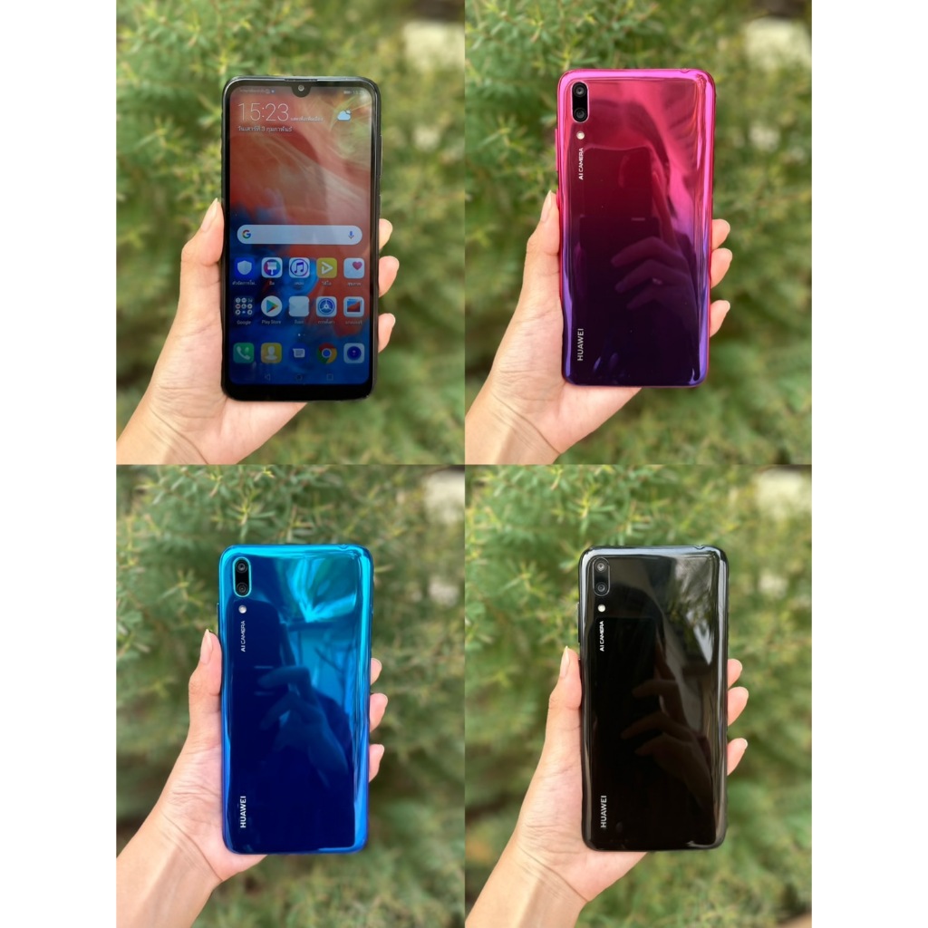 HUAWEI Y7 PRO 2019 โทรศัพท์มือสองสภาพสวยพร้อมใช้งาน(ฟรีชุดชาร์จ)