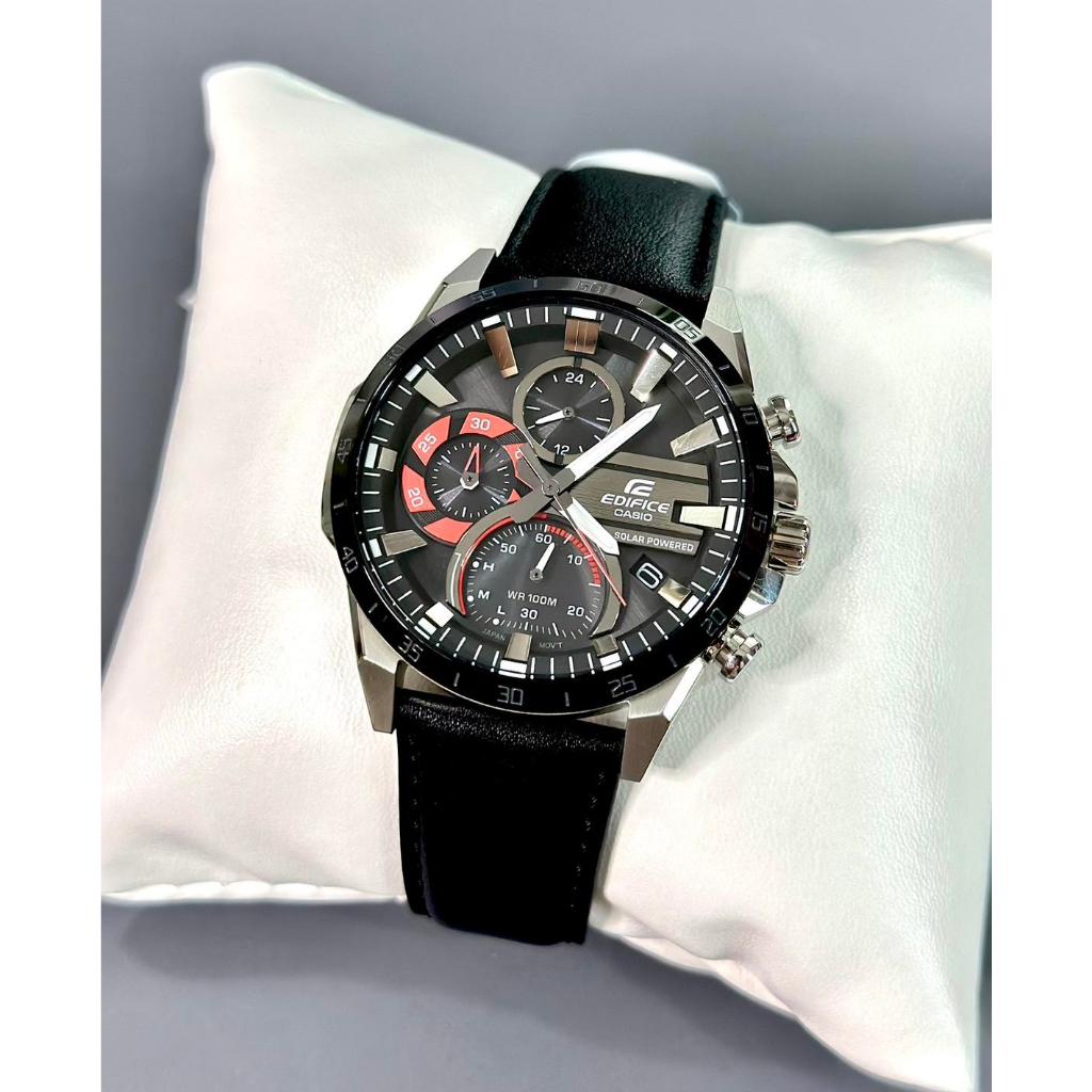 นาฬิกา Casio Edifice แท้ รุ่น EQS-940BL-1AVUDF Chronograph สายหนัง กันน้ำลึก 100m ของแท้100% รับประกันศูนย์cmgทั่วประเทศ