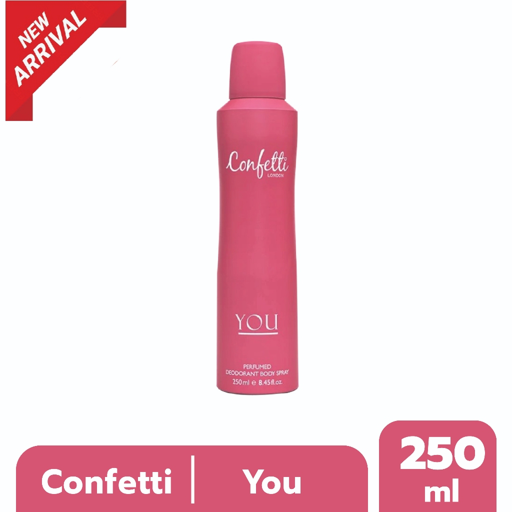 Confetti London Body Spray - You 250ml / คอนเฟตติ ลอนดอน บอดี้ สเปรย์ - ยู 250มล.