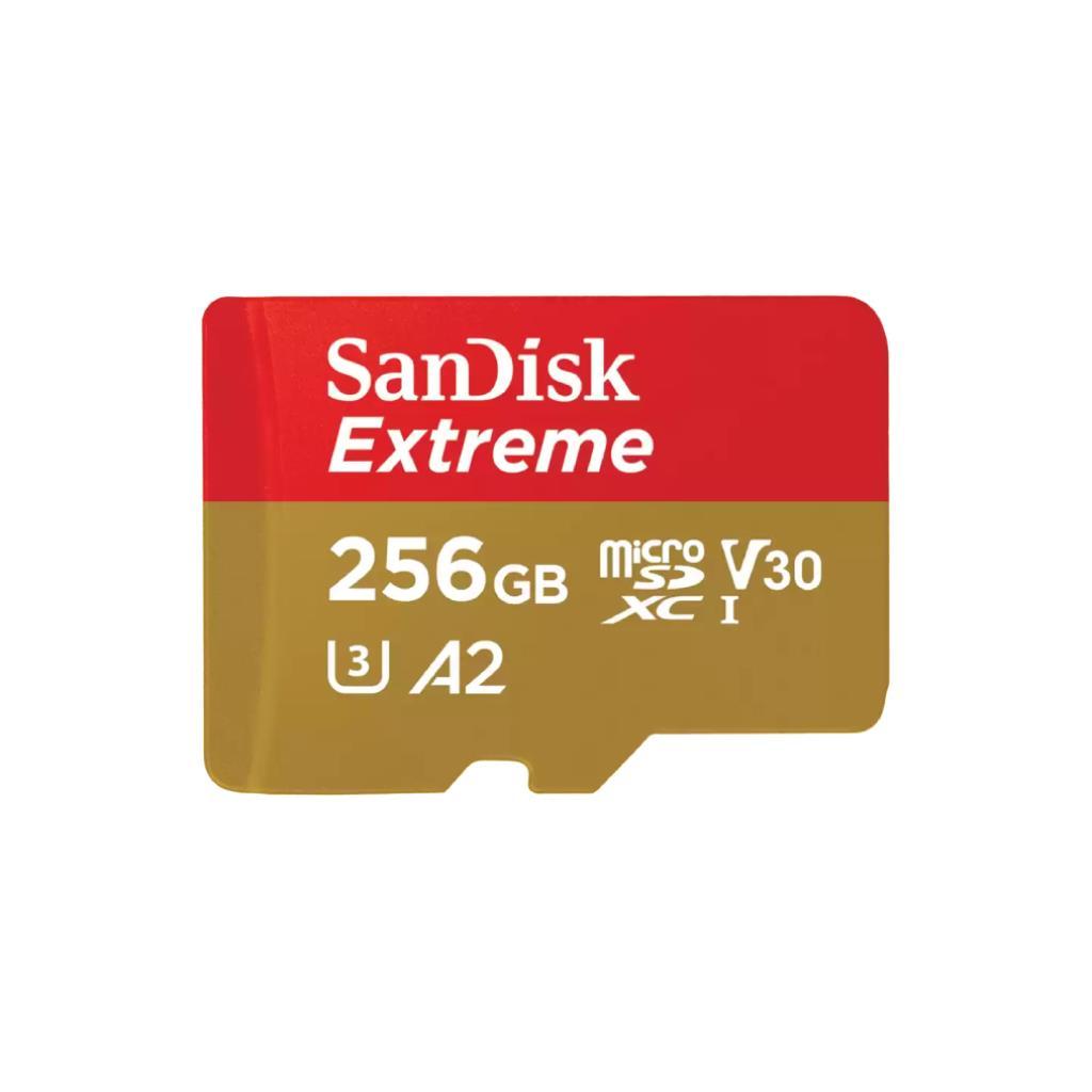 Micro SD Card 256GB SANDISK Extreme SDSQXAV-256G-GN6MN (190MB/s.)