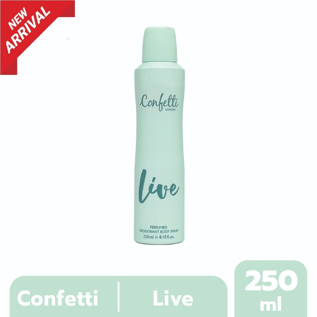 Confetti London Body Spray - Live 250ml / คอนเฟตติ ลอนดอน บอดี้ สเปรย์ - ไลฟ์ 250มล.