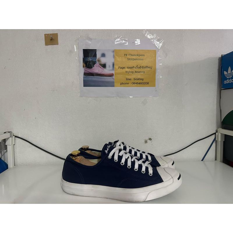 converse jack purcell navy blue ไซค์ 12US 11UK 46.5  EUR 30  CM