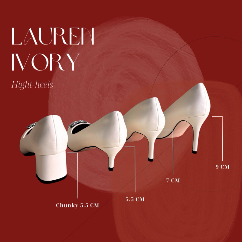 Chamellia glow -Lauren ivory รองเท้าเจ้าสาว