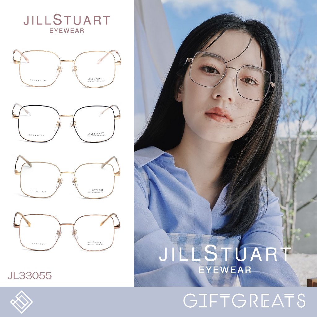 JILL STUART - JL33055 กรอบพร้อมเลนส์กรองแสงสีฟ้า แว่น ไทเทเนียม