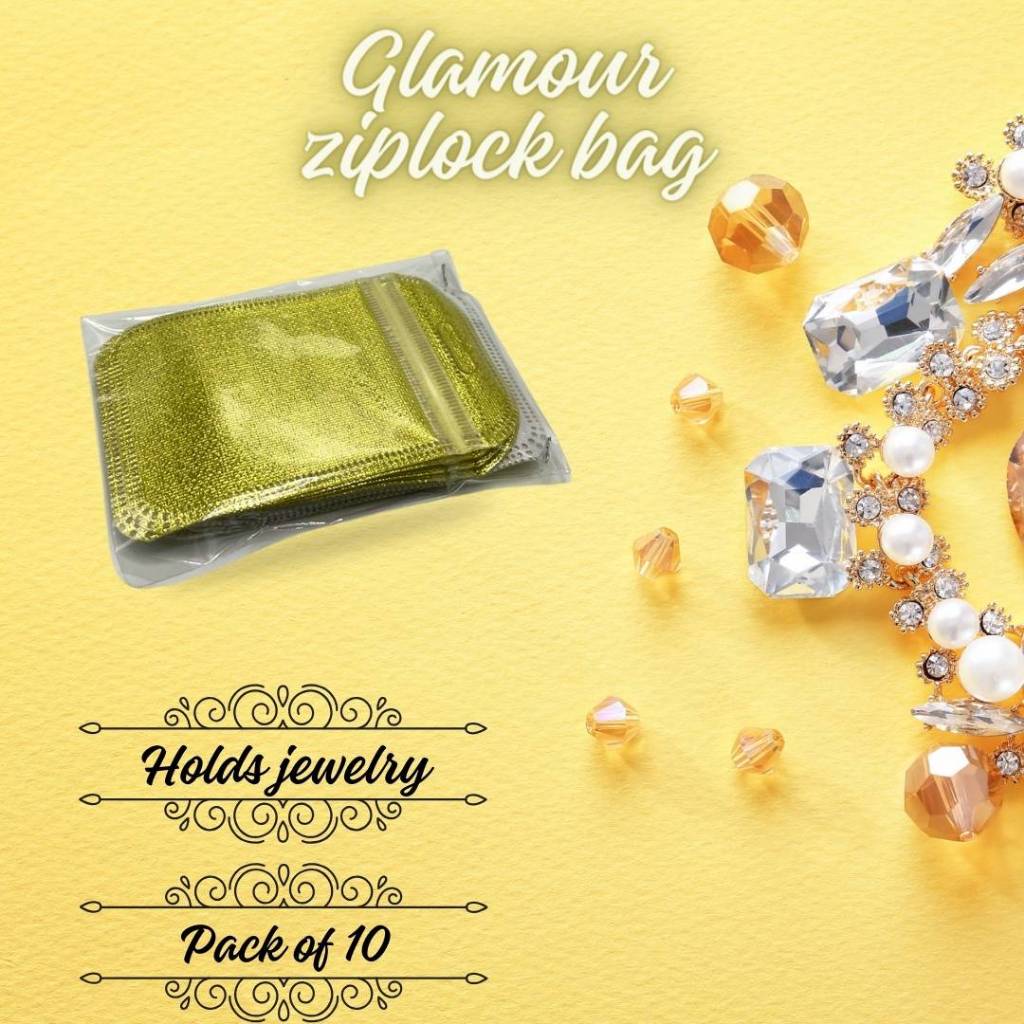ถุง Ziplock สําหรับเครื่องประดับแพ็ค 10 | Ziplock bag for jewelry, pack of 10