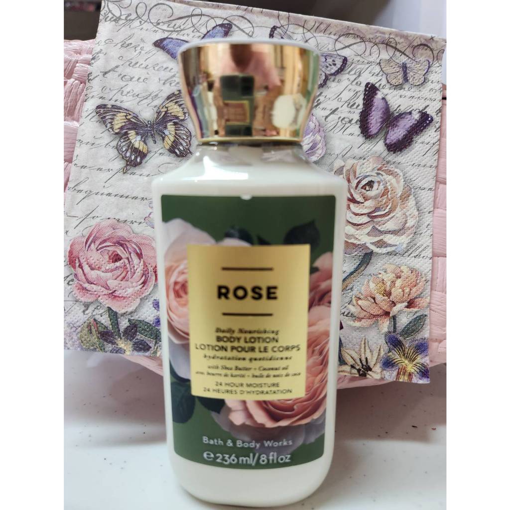 ฺNew! Bath & Body Works ROSE Ultimate Hydration Body Lotion 236 ml บาธ แอนด์ บอดี้ เวิร์คส์ โลชั่นบำรุงผิวกายแบรนด์ดัง