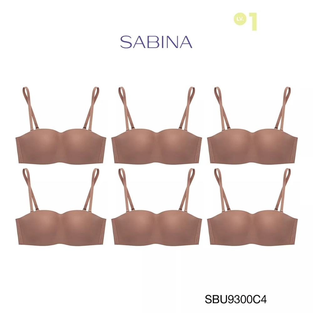 SABINA BRALESS เสื้อชั้นใน (Set 6 ชิ้น) Body Bra The Series (เกาะอก) รุ่น Pretty Perfect รหัส SBU930