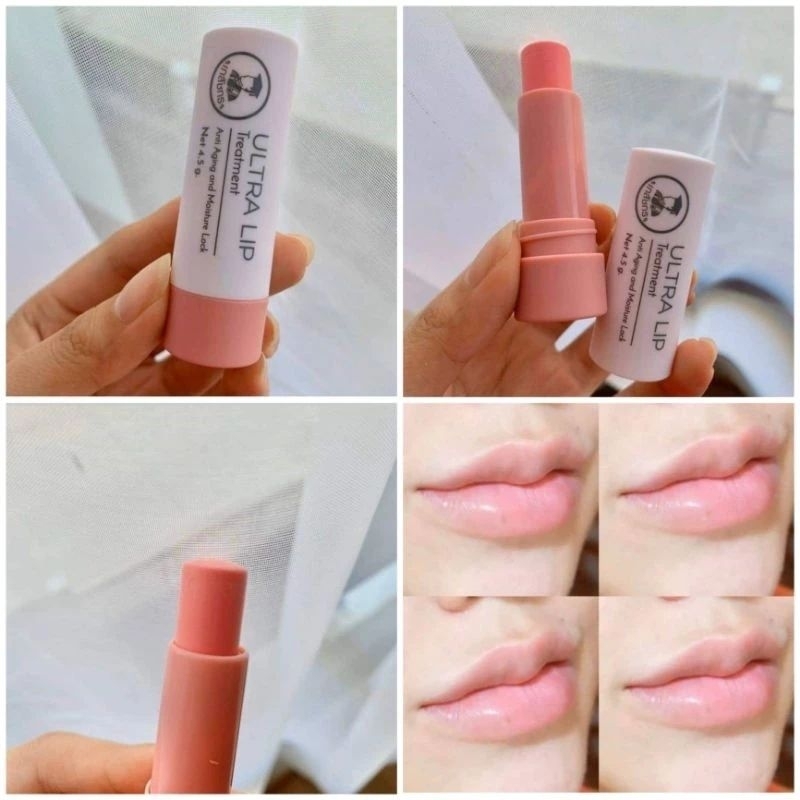 ลิปเภสัช Ultra lip treatment ลิปแก้ปากดำ ปากนิ่มฉ่ำมาก ใช้ต่อเนื่องร่องปากจะตื้นและปากชมพูขึ้น