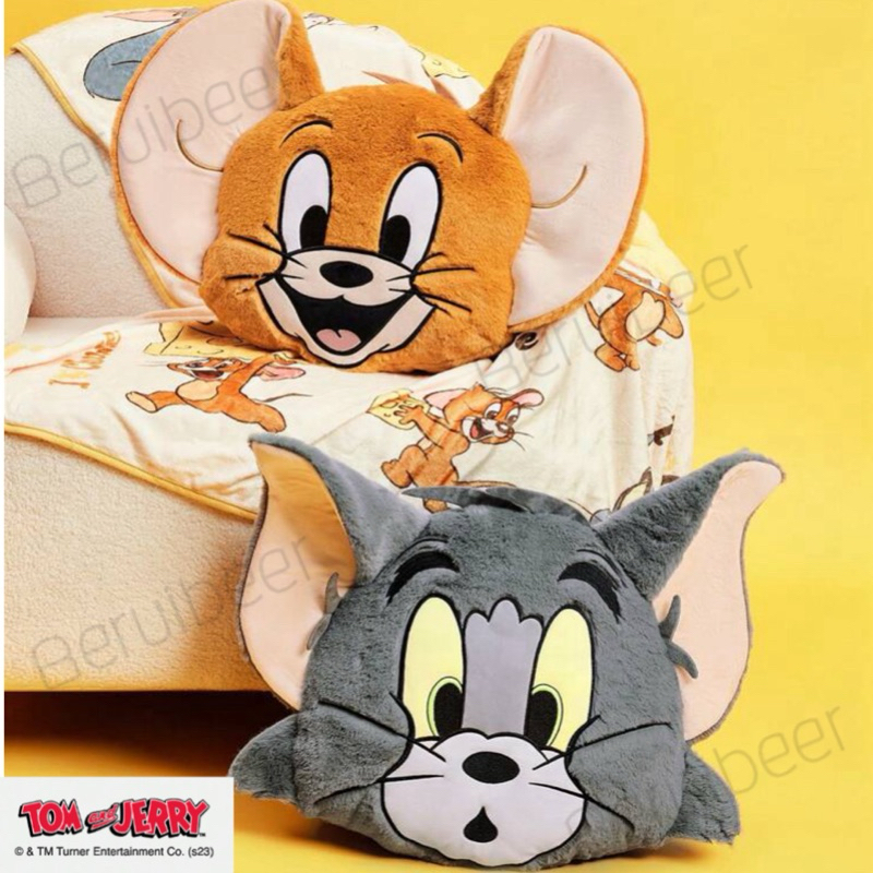หมอนตุ๊กตา TOM and JERRY ลิขสิทธิ์แท้ พร้อมส่ง