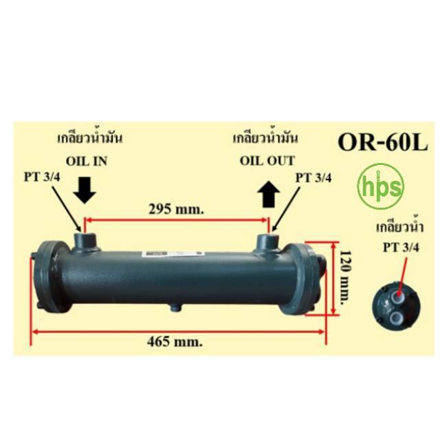 OIL COOLER ระบายความร้อน (OR) 60,100,150,250,350ยี่ห้อ DELTA