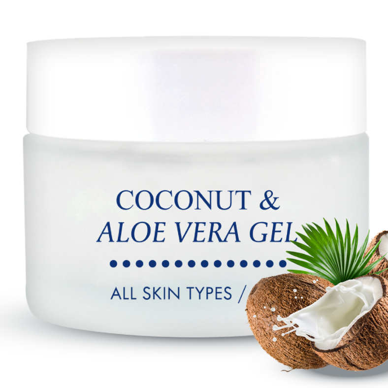 Thaicream เจลมะพร้าว เจลน้ำมะพร้าว และ ว่านหางจระเข้ ไทยครีม Coconut & Aloe Vera Gel 50g