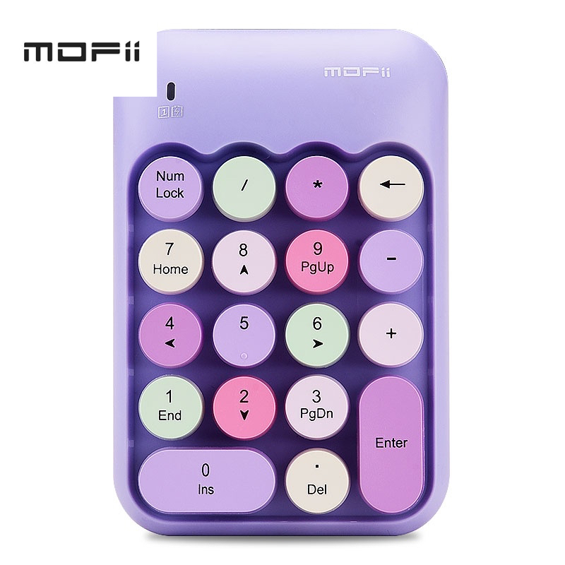 MOFii BISCUIT LIPS X910 Wireless Numeric Keypad (คีย์บอร์ดตัวเลขไร้สายสีพาสเทล) แถมฟรี..สติกเกอร์