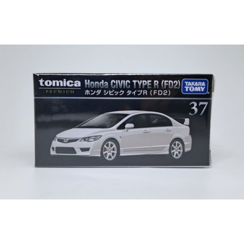 โมเดลรถ Tomica Premium  No.37 Honda Civic Type R (FD2)  WHITE