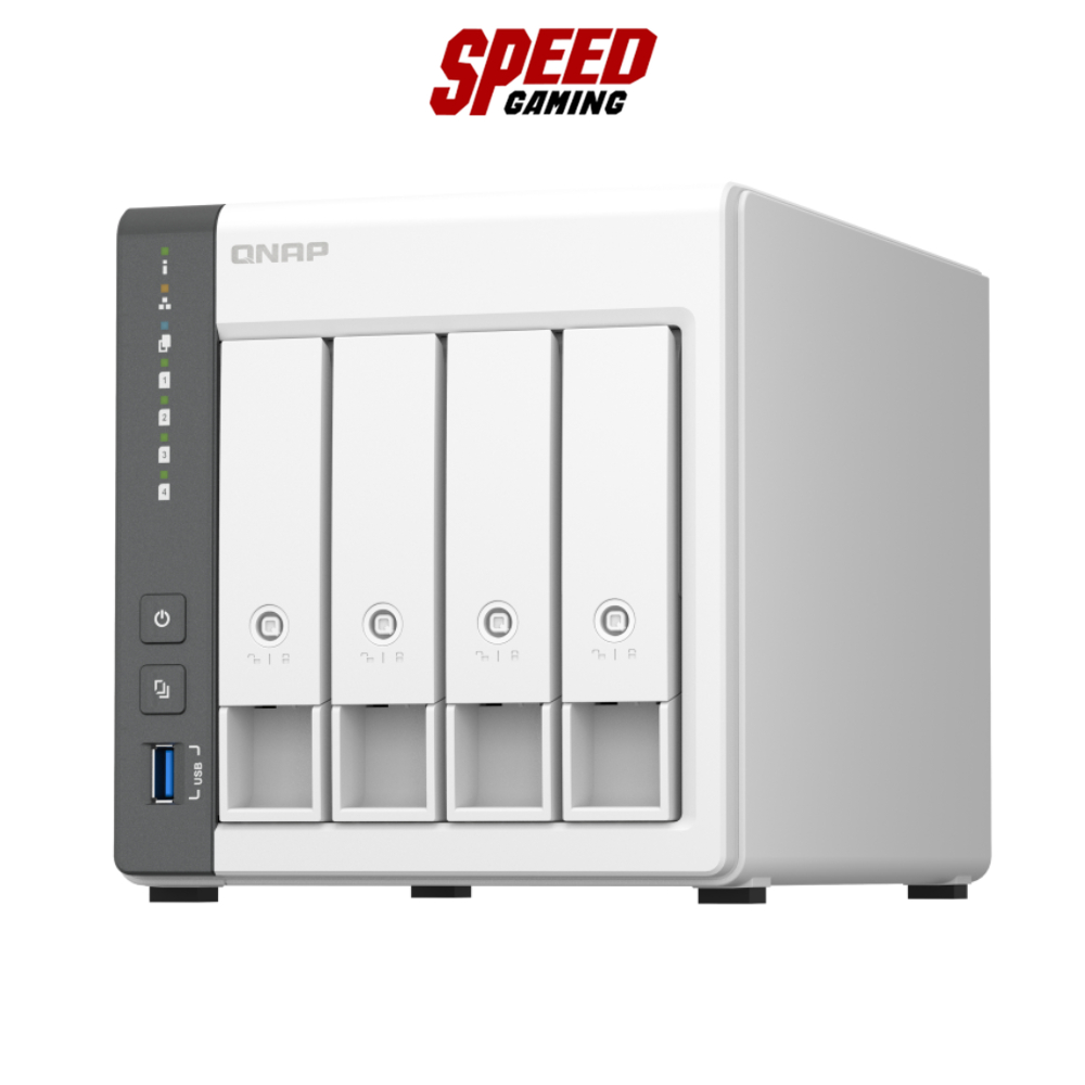 QNAP TS-433 /4-BAY ARM4-CORE CORTEX-A55 /4 GB ON BOARD NAS (อุปกรณ์จัดเก็บข้อมูลบนเครือข่าย) | By Sp
