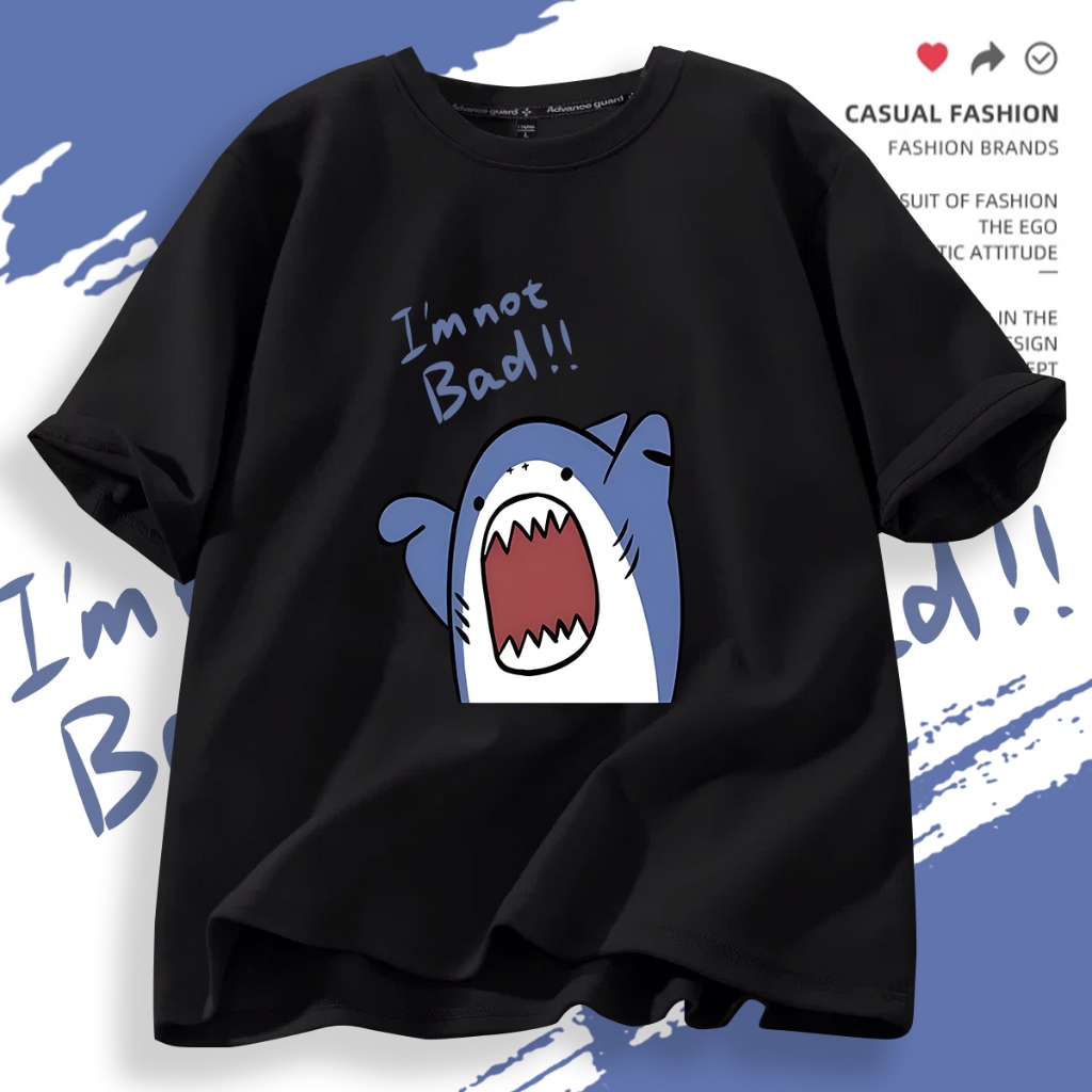 D578(พร้อมส่ง）เสื้อยืดแขนสั้ง สำหรับชายและหญิง.ลายแฟชั่งนานาชาติ ใส่เทียวออกกำลังกายได้