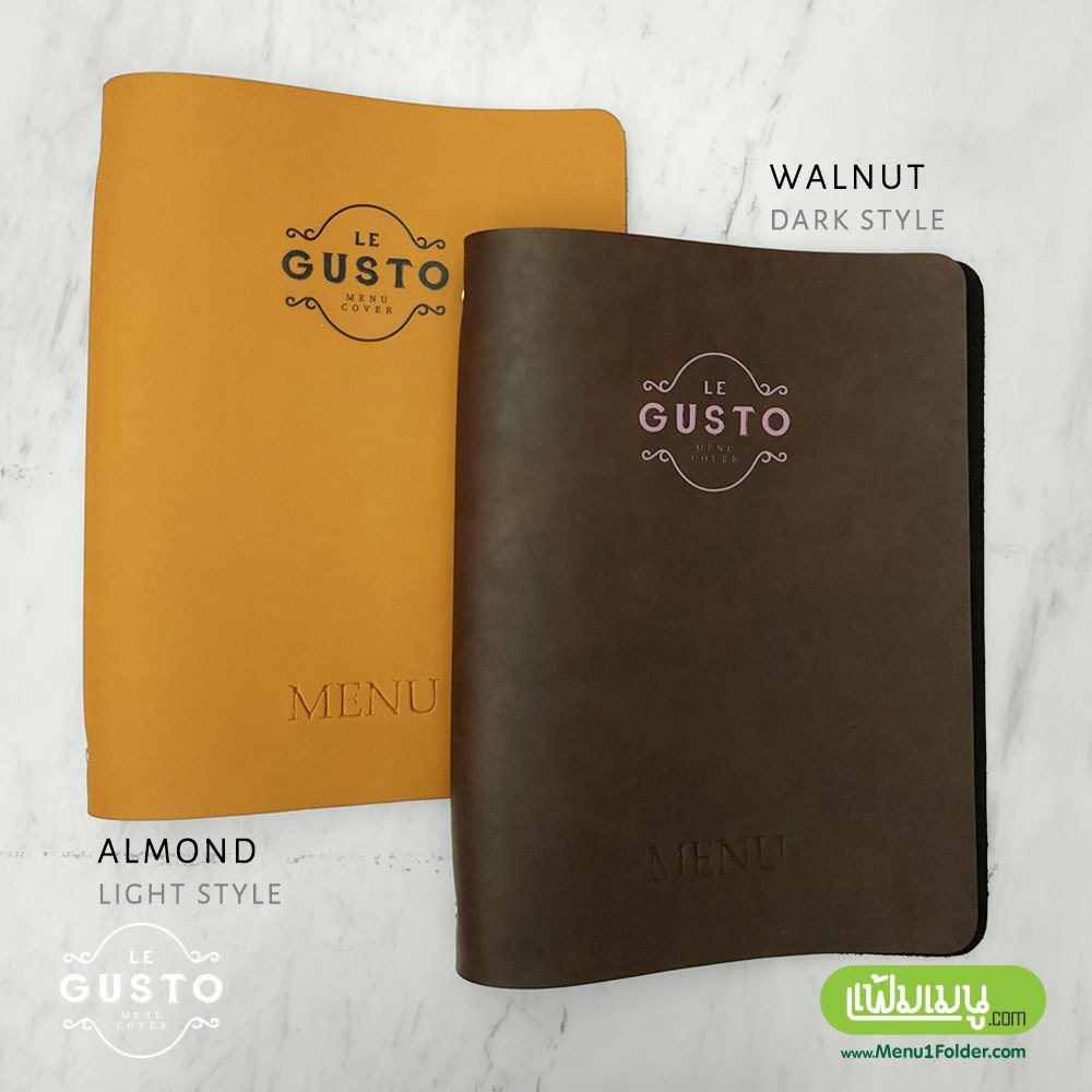 [พร้อมส่ง] เล่มเมนูปกหนัง a4 เมนูปกหนังA4 แฟ้มปกหนัง PU ห่วงโลหะ เล่มเมนูอาหาร Menu leather PU Menu 