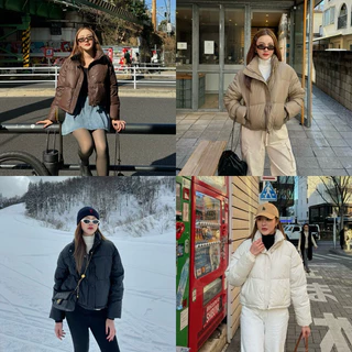 MALIMAYS - Mini Puffer Jacket แจ็คเก็ตขนเป็ดทรงครอป