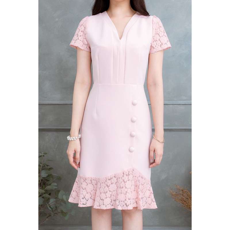 Alert🌸Pink Dress 🌸สวยมากกก🌸 เรียบ หวาน