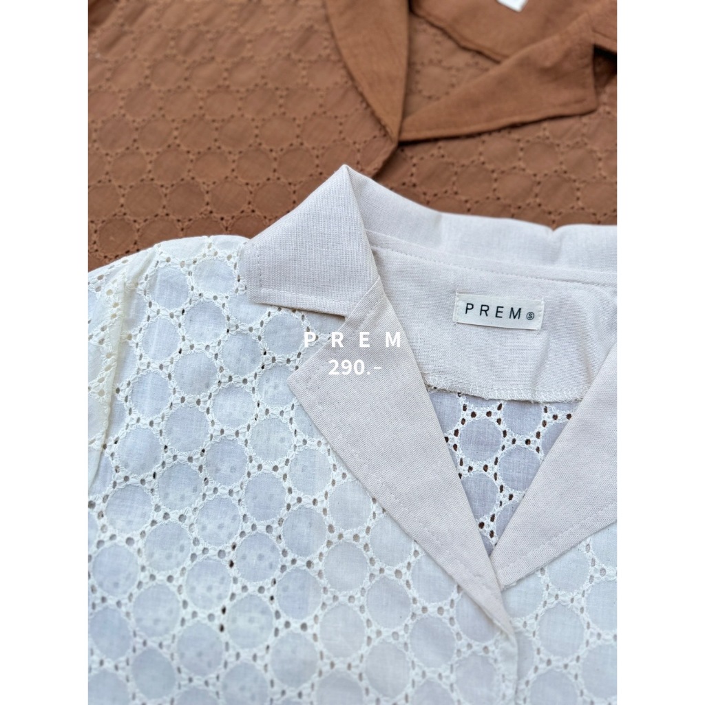 เสื้อเรณู เสื้อลูกไม้ลายฉลุน่ารักๆ พร้อมส่ง มีเก็บเงินปลายทาง  #225 ราคา ถูกที่สุด ดีลบีเคเค แกลเลอรีภาพที่ 6