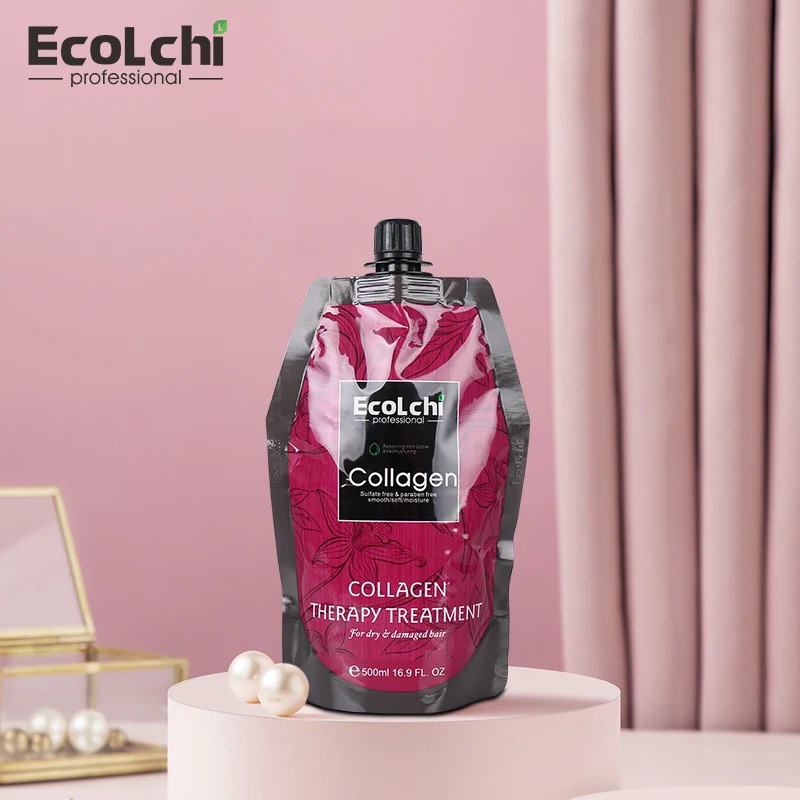 ECOLCHI COLLAGEN HAIR TREATMENT MASK ถุงแดง