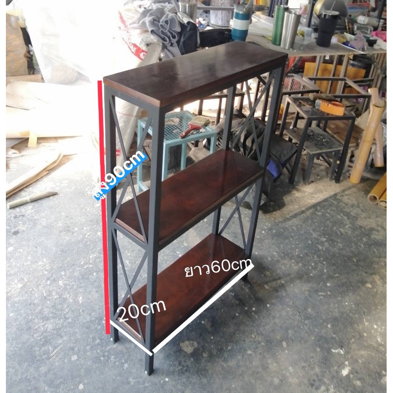 ชั้นวางไม้พารา3แถว(ไม่มีตะแกรงข้าง)ขนาด30x70x90ซม..@1,790บาท/มีตะแกรง1,990บาท