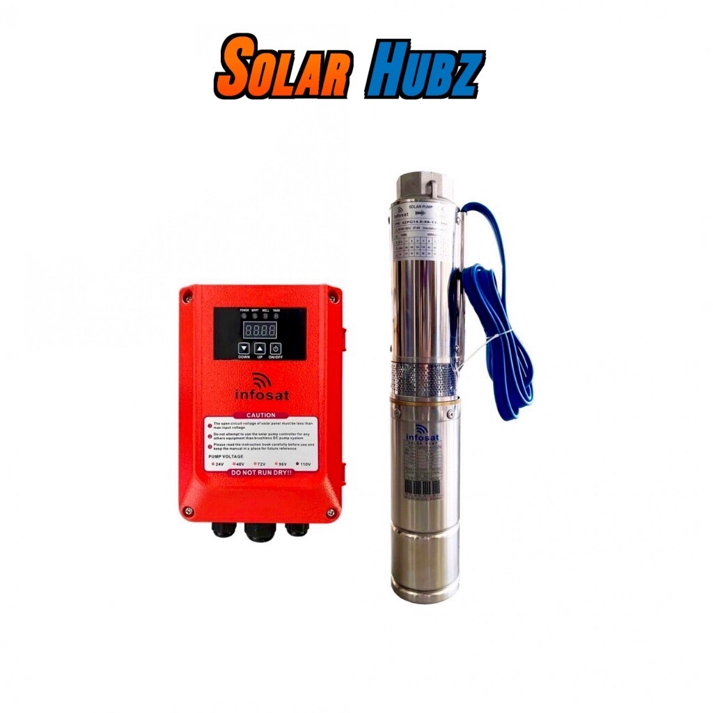 ปั๊มน้ำบาดาล โซลาร์เซลล์ 1100W (Z110-1100)