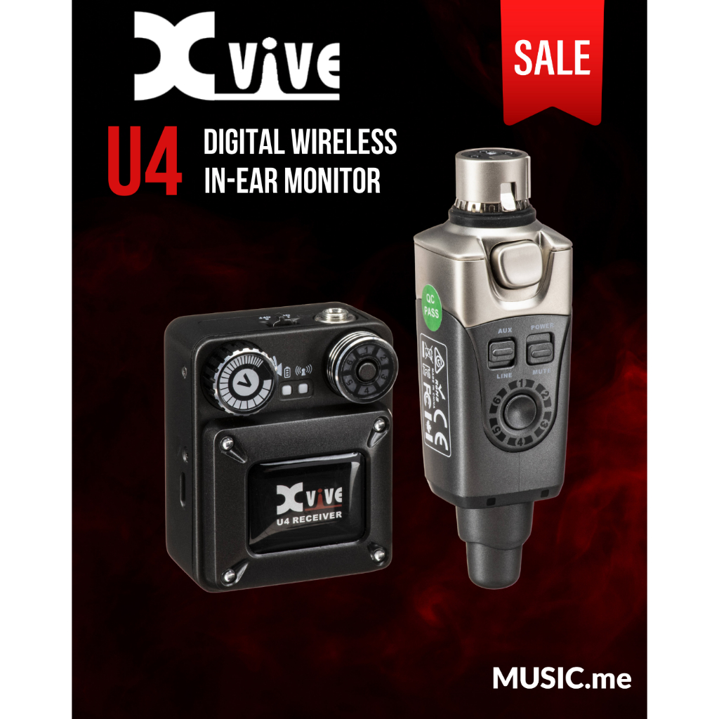 Xvive-U4 Digital Wireless In-Ear Monitor System ไวเลสเอียร์มอนิเตอร์ Xvive