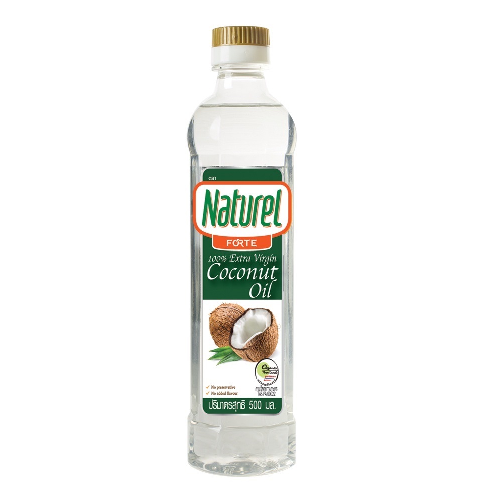 Naturel Forte น้ำมันมะพร้าวสกัดเย็น ชนิดขวด 500 มล. x 1 ขวด