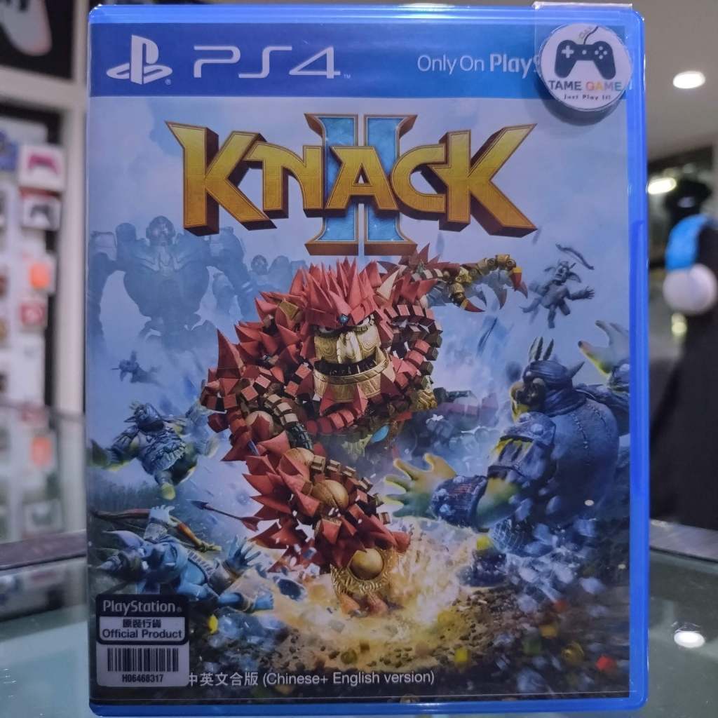 (ภาษาอังกฤษ) มือ2 PS4 Knack 2 เกมPS4 แผ่นPS4 มือสอง (เล่นกับ PS5 ได้ Knack2 Knack II เกมผ่านด่าน เล่
