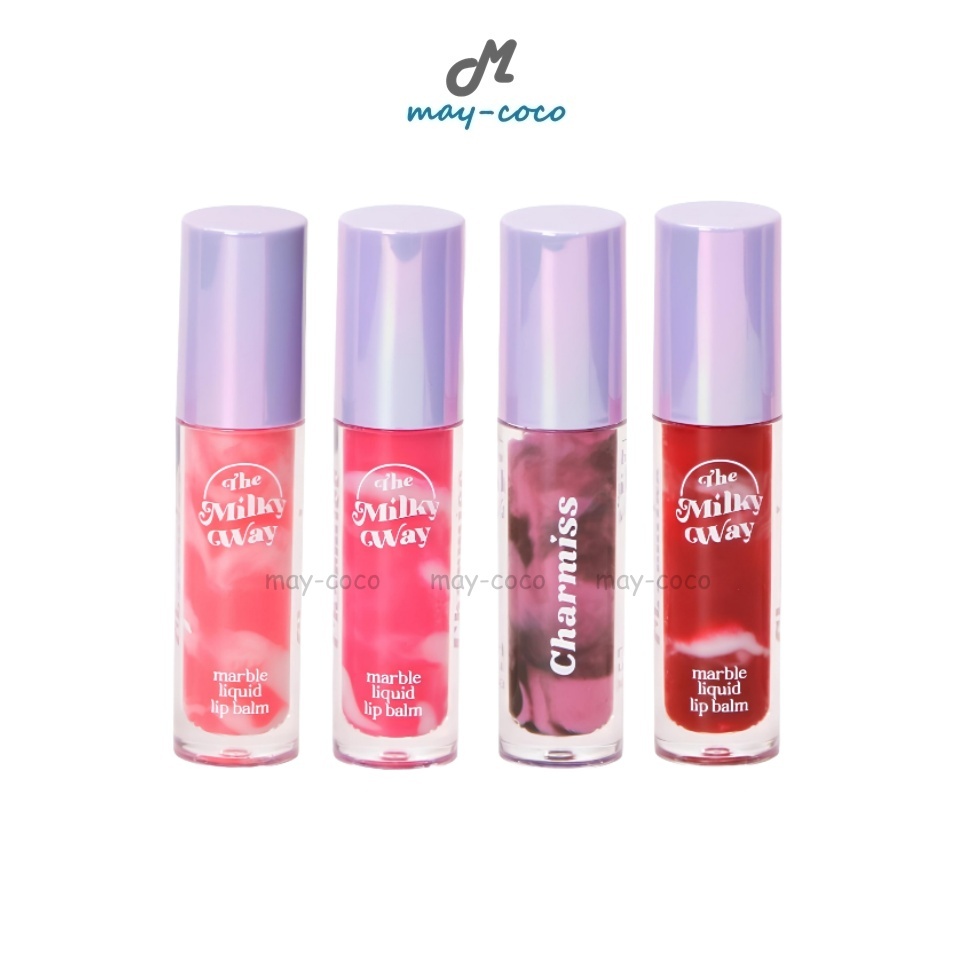 ถูก/แท้/มีไลฟ์ ลิป Charmiss The Milky Way Marble Liquid Lip Balm ลิปบาล์ม บำรุง เปลี่ยนสีตามค่า pH บางเบา ชุ่มชื้น