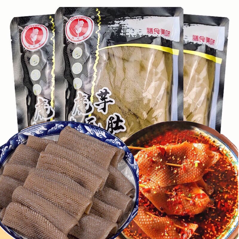 บุกผ้าขี้ริ้วกรุบกรอบ(ห่อใหญ่350g)อร่อย แคลต่ำ หม้อไฟหม่าล่า อาหารมังสวิรัติ