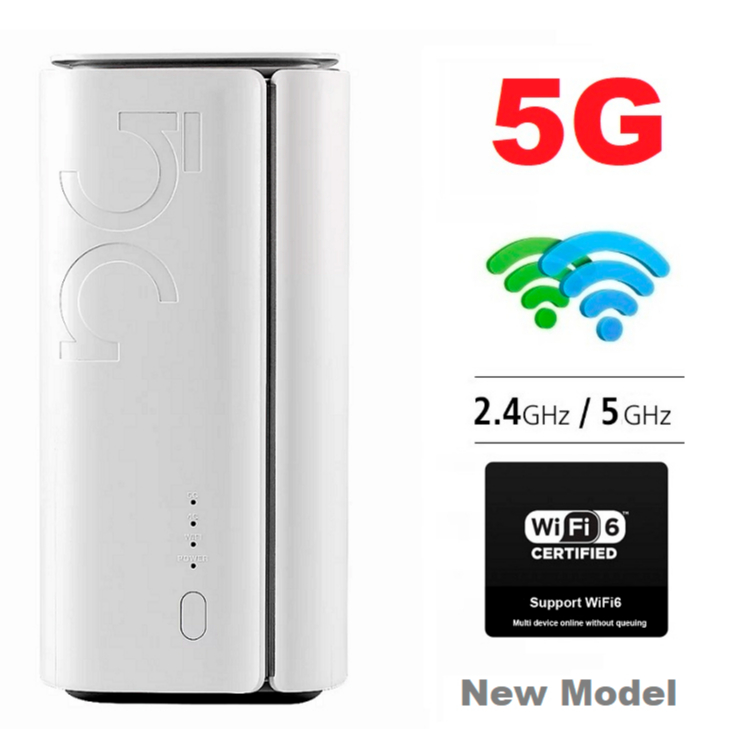 5G Router 1800Mbps MESH+ WiFi 6 ใส่ซิม รองรับ 3CA 5G 4G 3G High-Performance