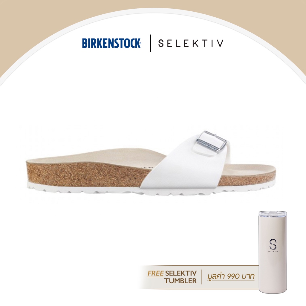 Free Gift มูลค่า990.- BIRKENSTOCK รองเท้าผู้หญิง รุ่น Madrid สี whitewashing