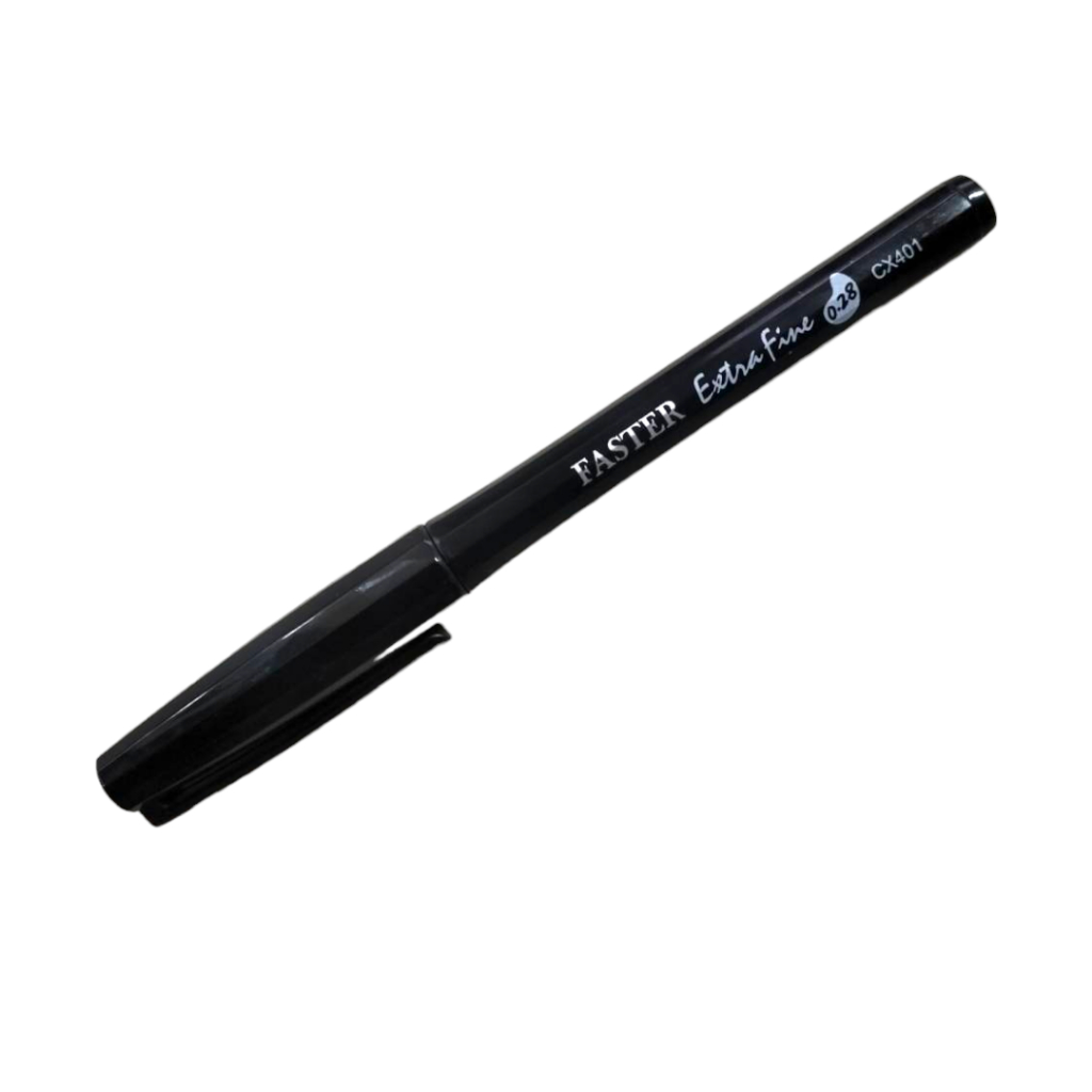 FASTER EXTRA FINE CX401 ปากกาหัวเข็ม สีดำ
