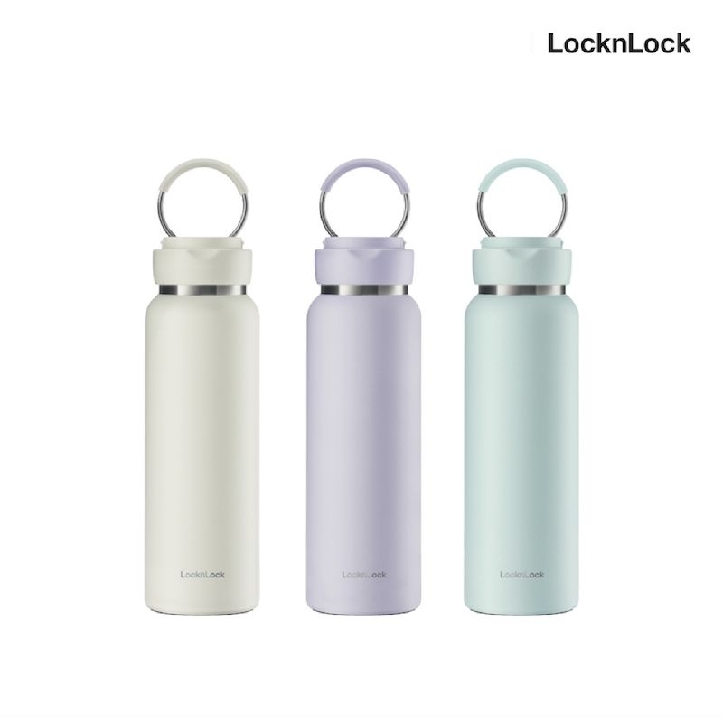 LocknLock กระติกน้ำขนาด 800 ml. เก็บอุณหภูมิความร้อน-ความเย็น รุ่น Sling Ring Tumbler