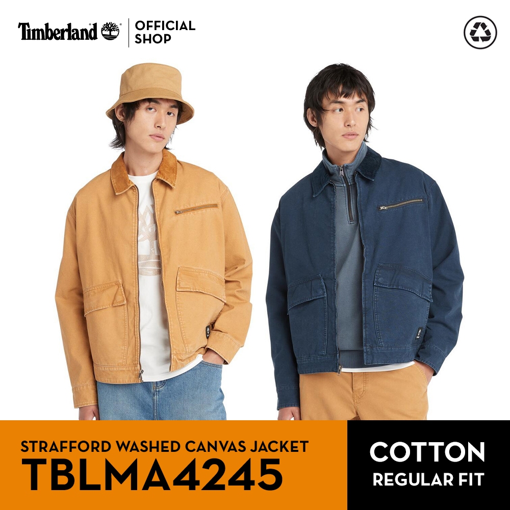 Timberland Men's STRAFFORD WASHED CANVAS JACKET แจ็คเก็ต (TBLMA4245)