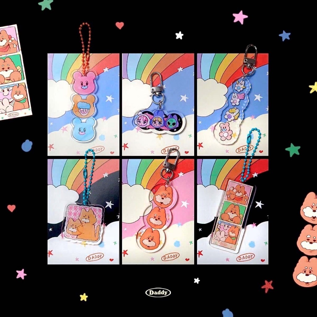 DADDY | Daddy Cat Keychain พวงกุญแจลายแมว สุดน่ารัก