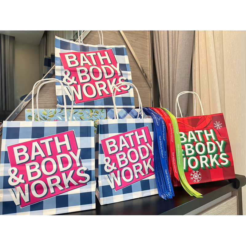 🔴แท้ 💯%🔴พร้อมส่ง ถุงกระดาษ โบว์  Bath &amp; Body works ถุงของขวัญ