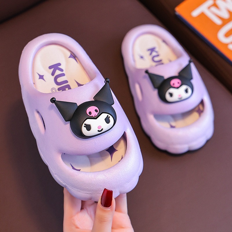 รองเท้าแตะเด็ก ลายการ์ตูน3มิติsanrio น่ารัก ใส่สบาย กันลื่น ยางEVA - รูปที่ 4