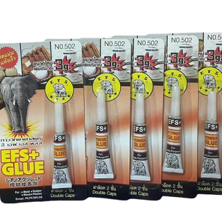 ( 5หลอด / 10หลอด ) กาวตราช้าง 3g กาวหลอด 3กรัม เอนกประสงค์ พาวเวอร์กลู ราคาถูก กาว ติดแน่น alteco กาวช้าง paruay_ja