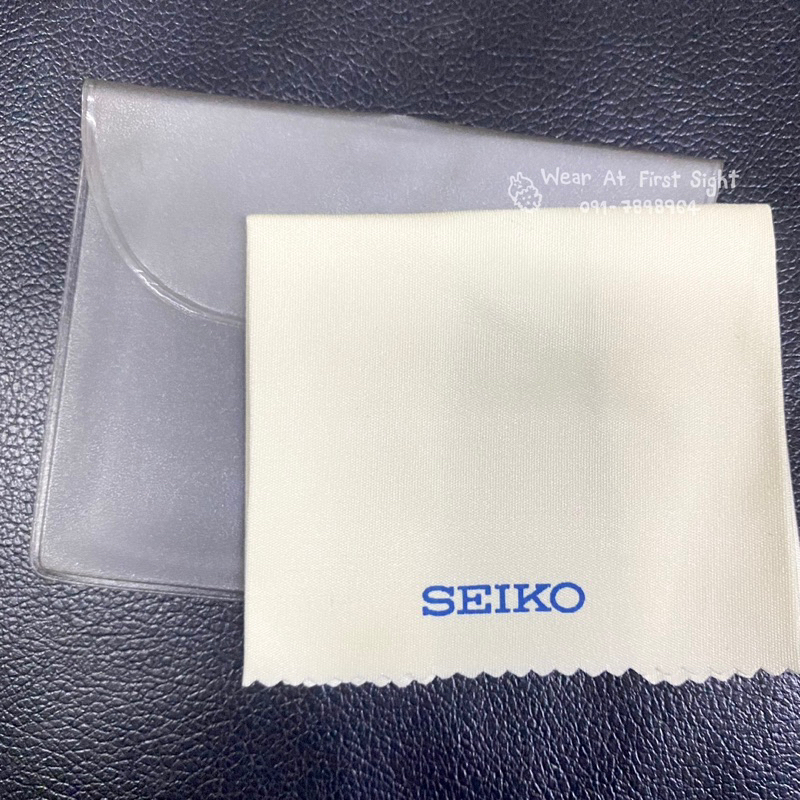 ผ้าเช็ดนาฬิกา SEIKO / ผ้าเช็ดแว่น SEIKO แท้ 💯% - สีครีม