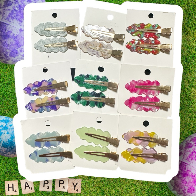 สินค้าใหม่ 10 ลาย ราคาต่อ 2 ชิ้นกิ๊บติดผมหน้าม้า ปากเป็ด