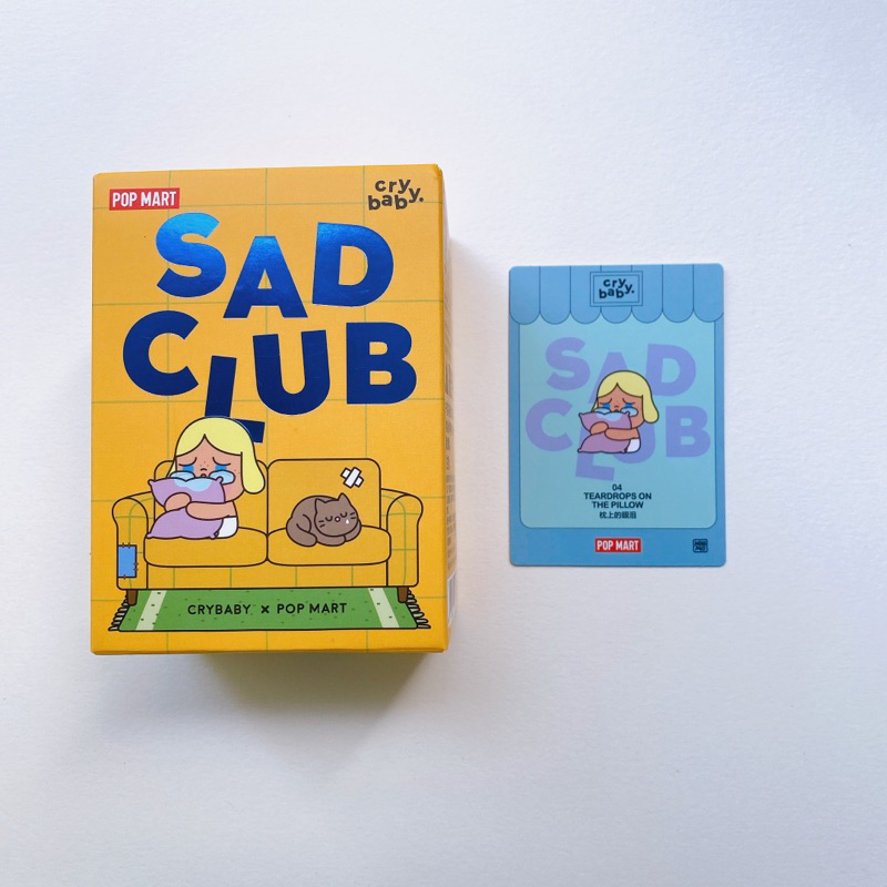 Popmart Cry Baby -SAD club-Teardrops on the pillow