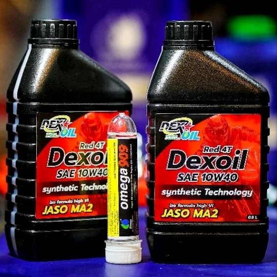 น้ำมันเครื่อง Dexoil Red 10W-40 Semi-Synthetic