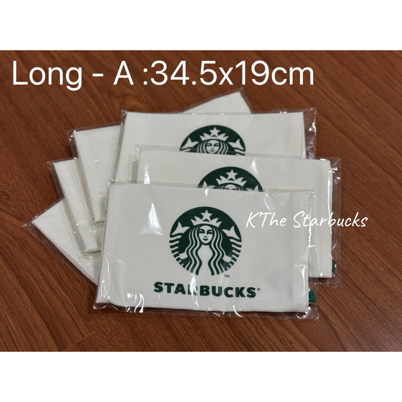 STARBUCKS® ถุงผ้าใส่แก้วจากช๊อปสตาร์บัคแท้ (ลายA มีซองทุกใบ)