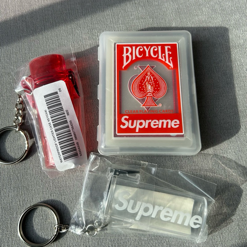 🔥พร้อมส่ง🔥Supreme Waterproof Lighter Case Keychain SS20 ปลอกไฟแช็คกันน้ำ / Supreme Card FW21 ของแท้💯จากช็อป UK🇬🇧