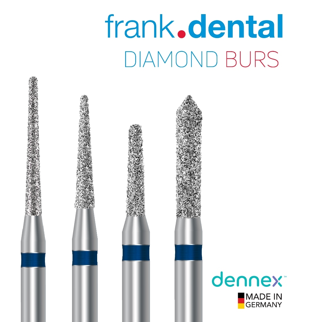 Frank Dental ชุดหัวกรอ Diamond Burs by Dennex